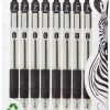 Zebra Pen Z Grip Black Ballpoint Pens with Pocket Clip 8pk. Retractable Black Ink Ballpoint Pens. Reliable Black Biro Pens Multipack for Everyday Use Design. New Pack Size 8pk