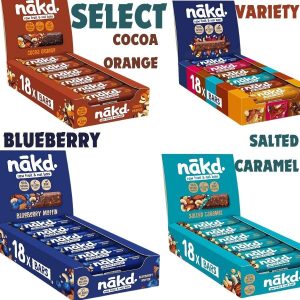 🔥🔥Our Best Seller is Back（Just £2.99 !）🔥🔥Nakd Fruit and Nut Bars Assorted 4 Boxes