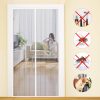 MYCARBON Fly Screen Door Keep Insects Out Mosquito Door Screen Without Drilling Top-to-Bottom Seal Automatically. Keep Away from Mosquitoes Curtain for Balcony Sliding Doors Living Room 90 * 210cm
