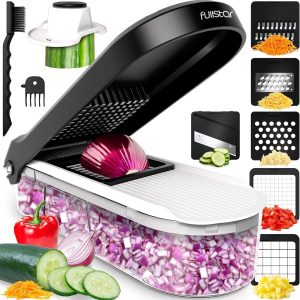 🥕 6-in-1 Veg Chopper & Slicer – Quick, Easy & Mess-Free Prep for Busy Homes