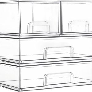 Vtopmart Stackable Storage Drawers Set of 4