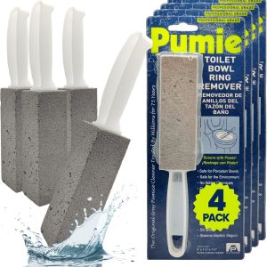 PUMIE Toilet Pumice Stone Cleaner 4-Pack
